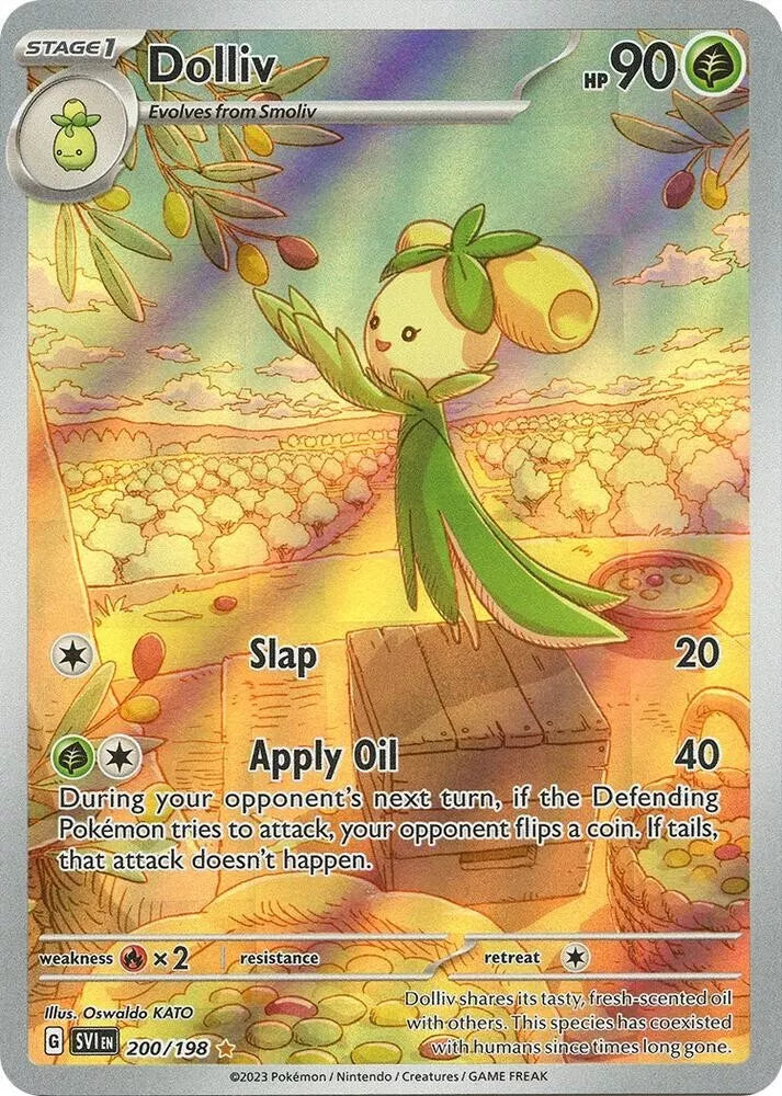 200/198 Dolliv Scarlet & Violet Base Set Holo Illustration Rare