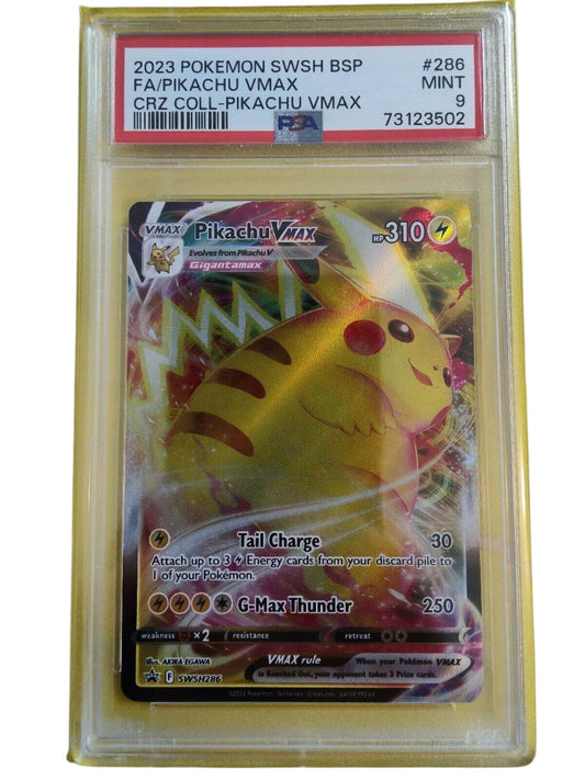 PSA 9 2023 Pokémon TCG Pikachu VMAX SWSH Black Star Promos SWSH286