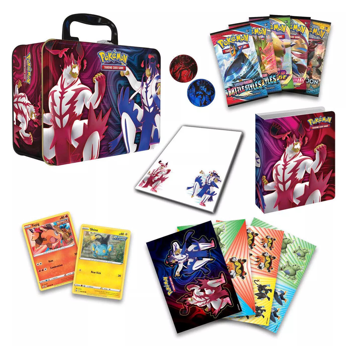 Pokemon Battle Styles Collectors Chest Lunchbox Tin