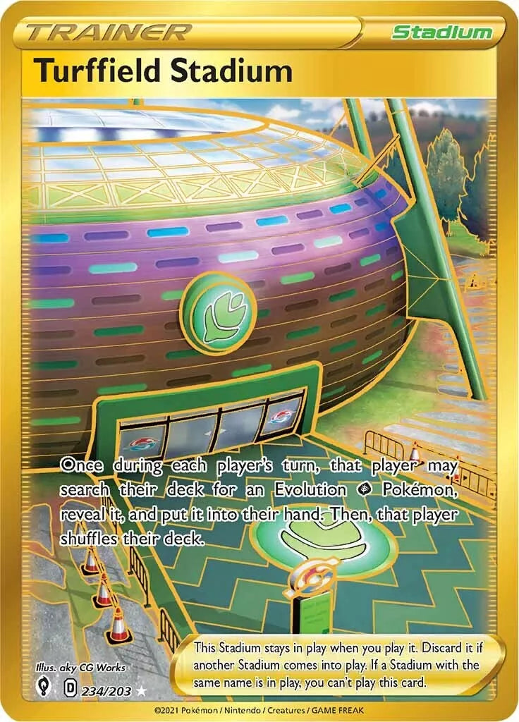 Turffield Stadium (234/203) [Sword & Shield: Evolving Skies] Near Mint Holofoil