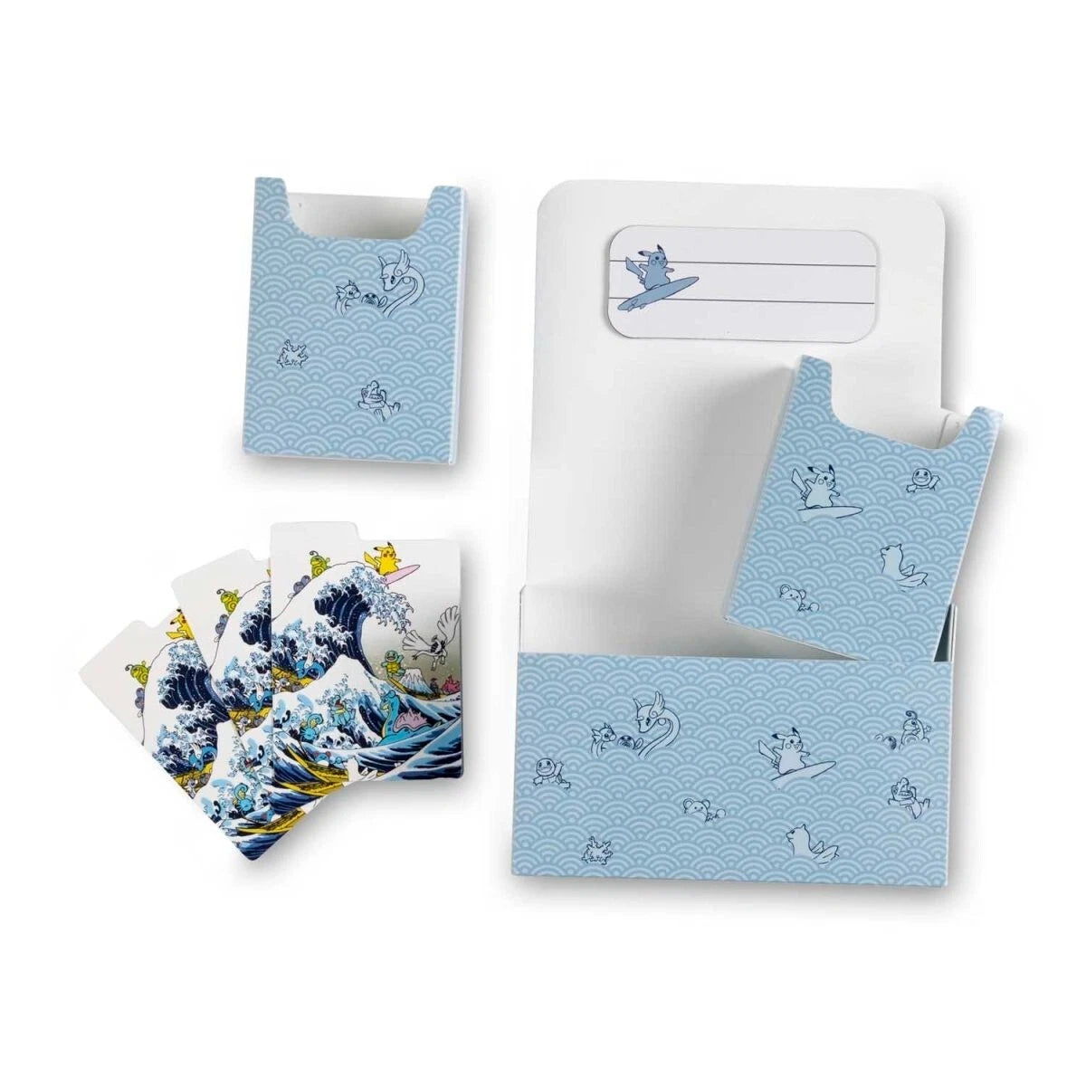 2023 Pokemon Center Great Wave Pikachu And Friends Playmat+Sleeves+Deck Box Set