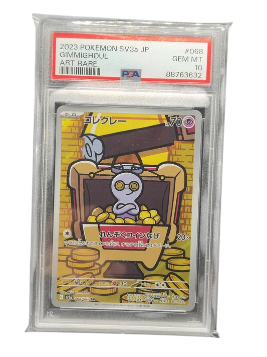 PSA 10 GIMMIGHOUL 068/062 SV3a POKEMON CARD JAPANESE