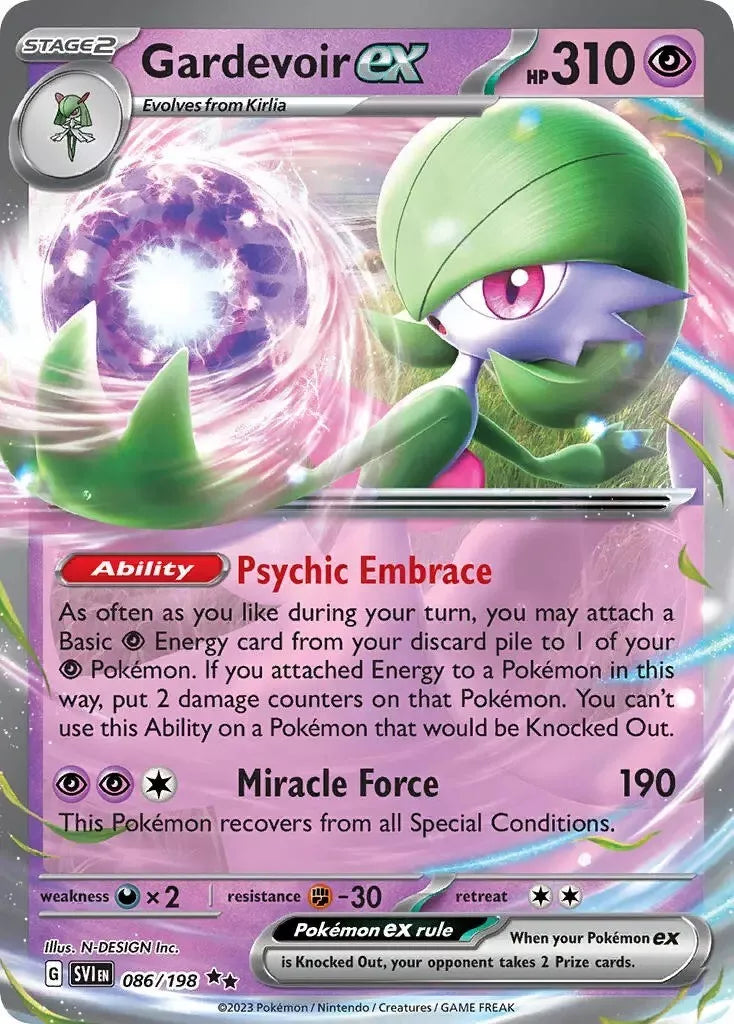 [SV01][SV1-086/198](RR) Gardevoir ex (Holo)
