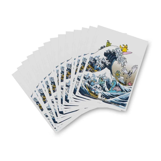 2023 Pokemon Center Great Wave Pikachu And Friends Sleeves