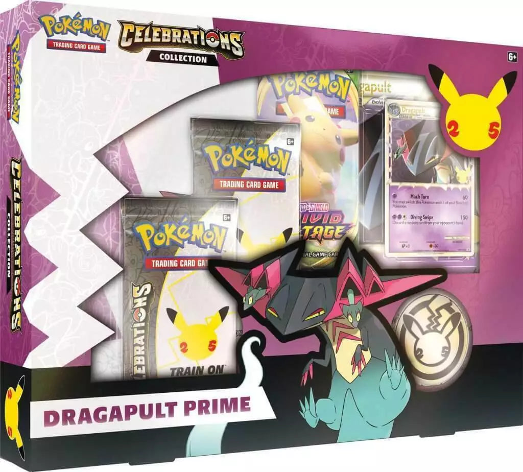Dragapult Prime POKEMON TCG 25th Anniversary Celebrations Collection Sealed Box