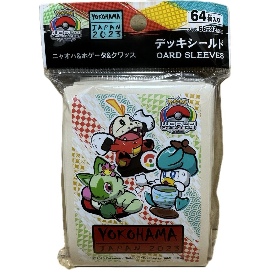 2023 Pokemon Card WCS Yokohama Sprigatito Fuecoco Quaxly Deck Shield 64 Sleeves
