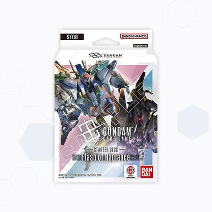 Gundam Card Game - Celestial Drive [ST07]+Flash of Radiance [ST08] Starter Deck Set of 2
